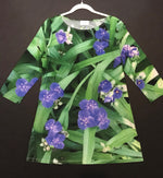 Load image into Gallery viewer, Tunic,&quot;Purple Blooms&quot;(Large)
