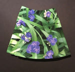 Load image into Gallery viewer, Reversible Skirt,&quot;Purple Blooms&quot;(Medium)
