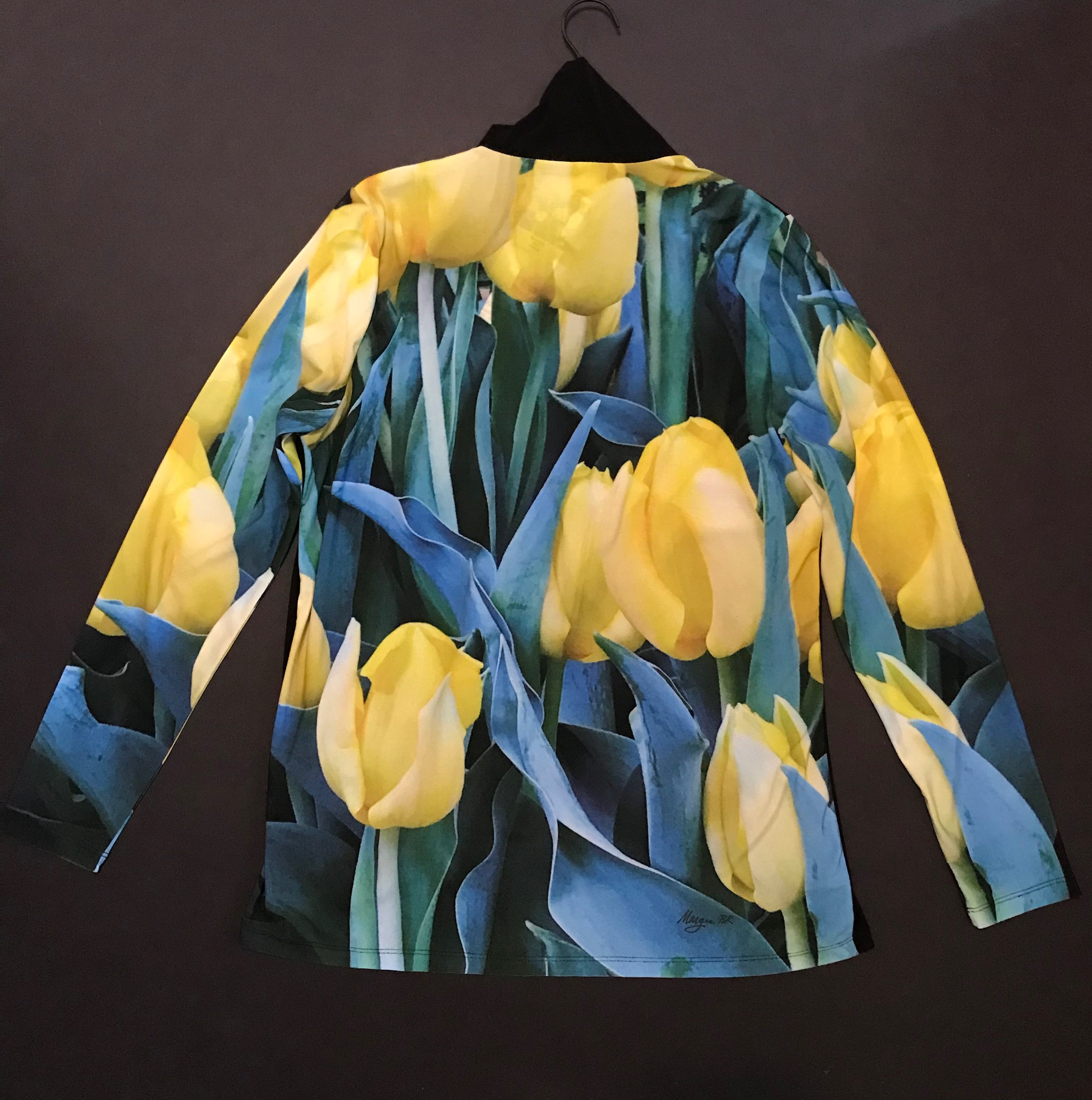 Tunic,"Yellow Tulips"(Large)