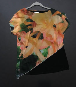 Cape Tunic Top."Wild Azaleas"(Large)