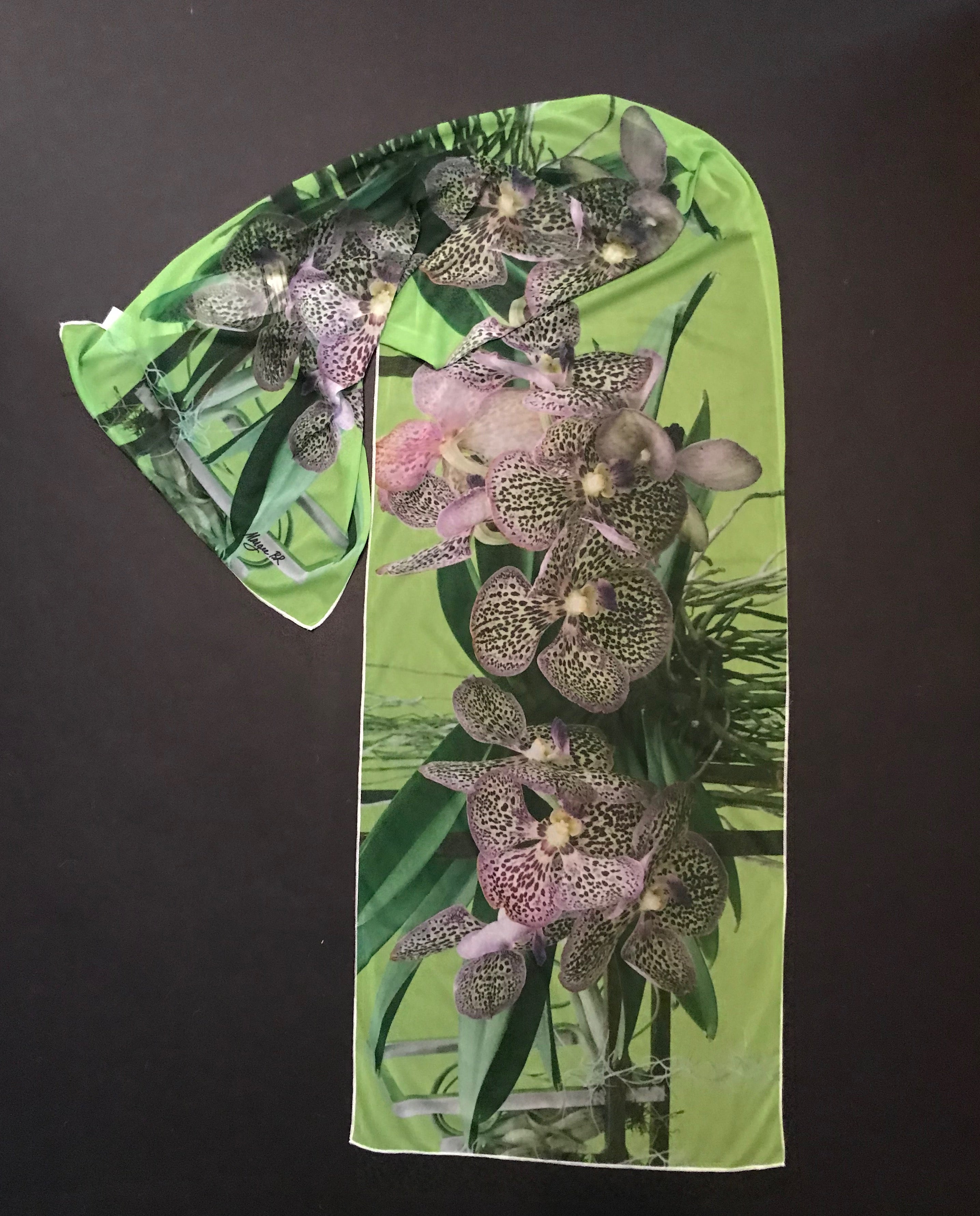 Scarf, "Orchids"