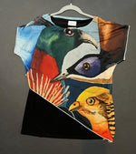 Load image into Gallery viewer, Cape Tunic Top,&quot;Birds&quot;(Large)
