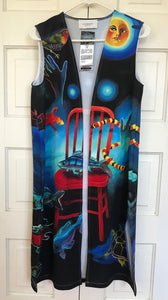 Long Vest,"Red Chair Dreaming"(ExLarge)