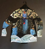 Load image into Gallery viewer, Cardigan,&quot;Boy with Crows&quot;(Medium, Large, ExLarge)
