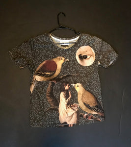 Women's T-Shirt, "Lessons for Birds" (Large)