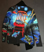 Load image into Gallery viewer, Cardigan,&quot;The Red Chair Dreaming&quot;(Medium, Large)
