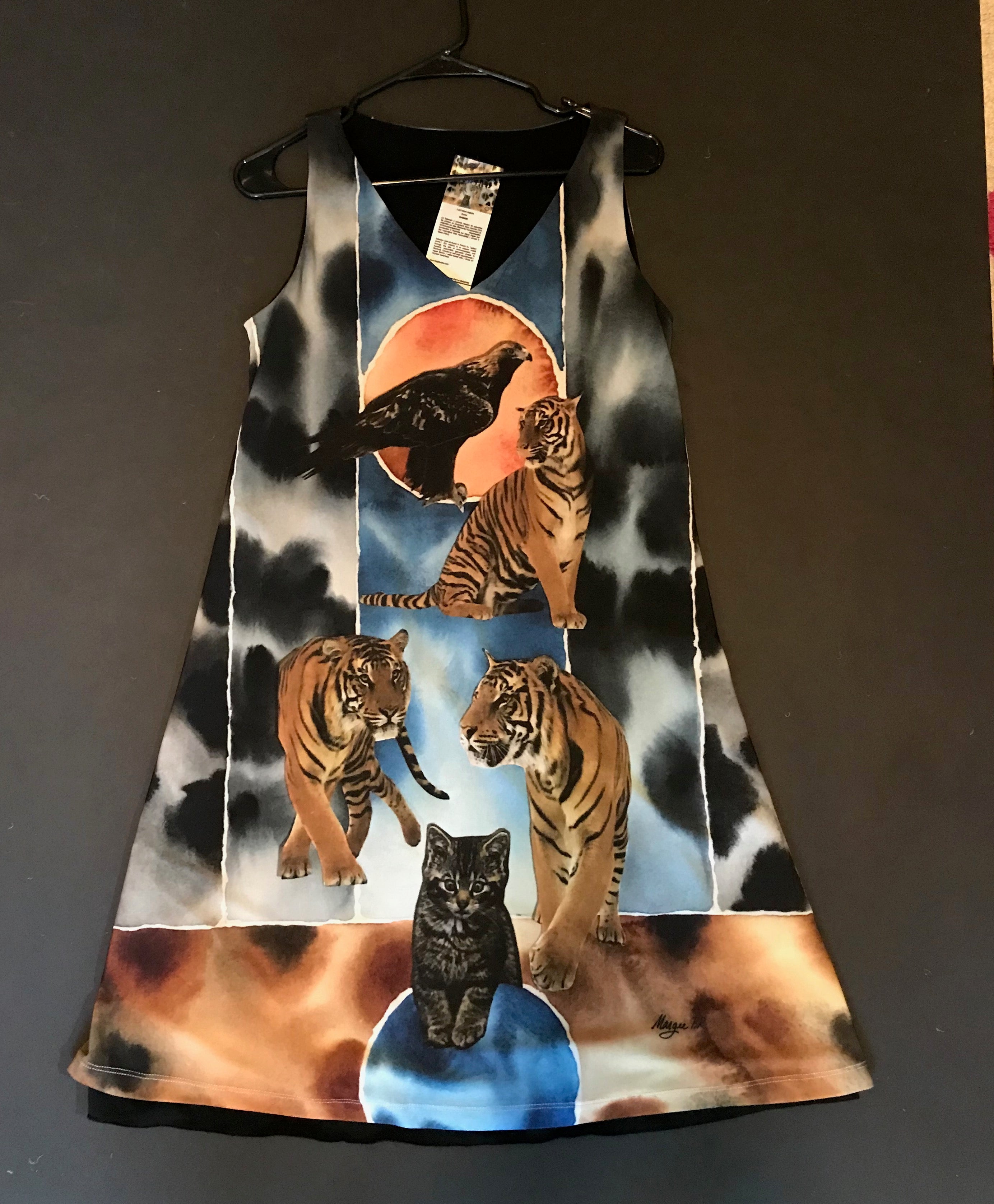 Reversible Dress, "The Kitten's Dream"(Large)