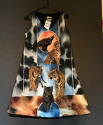 Load image into Gallery viewer, Reversible Dress, &quot;The Kitten&#39;s Dream&quot;(Large)
