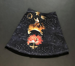 Reversible Skirts,"Travel by Hare" (Medium)