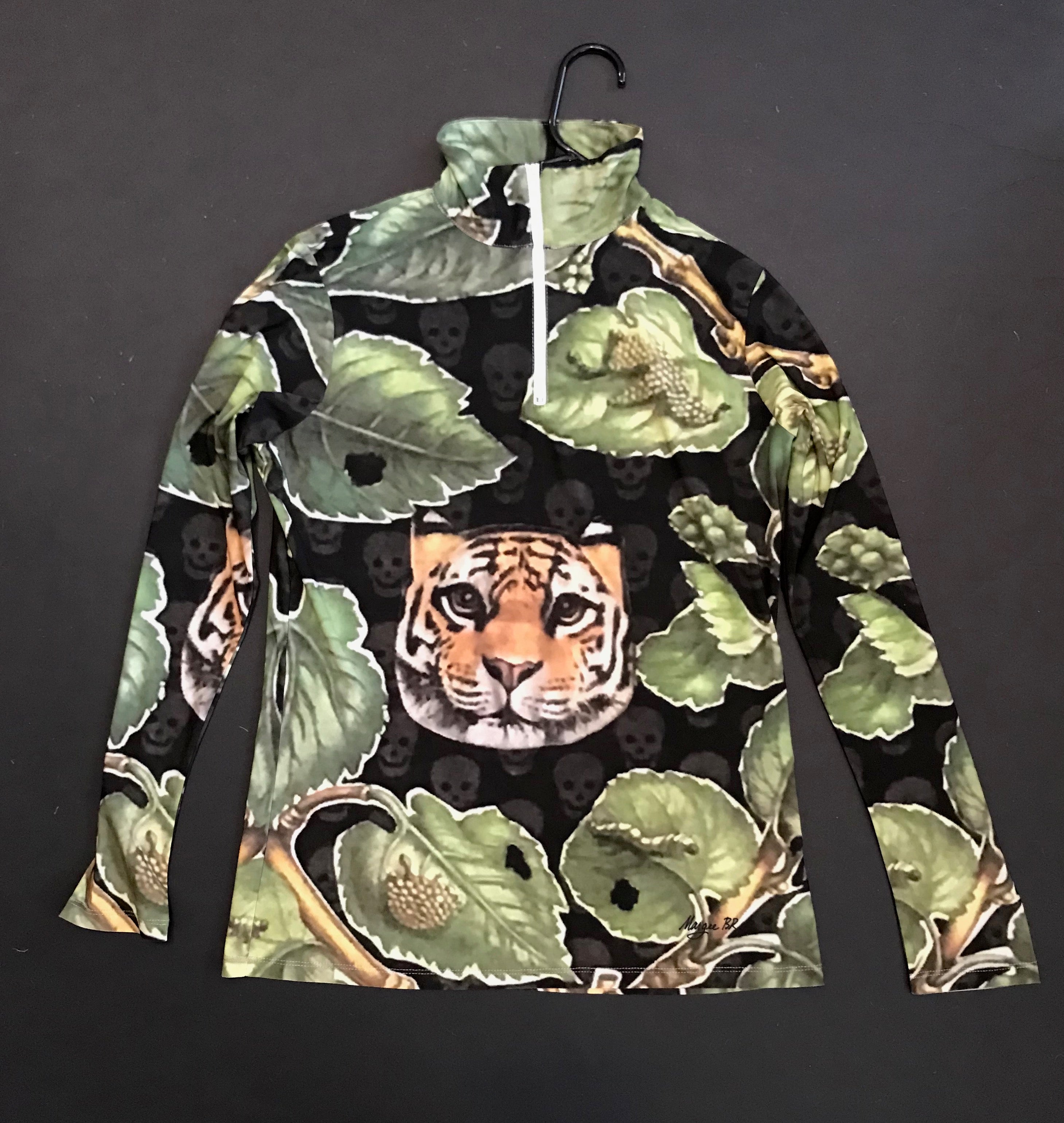 Zipper Top,"Maria's Tiger" (Large)