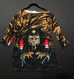 Load image into Gallery viewer, Cardigan&quot; Tiger Time in the Jungle&quot; (Large)
