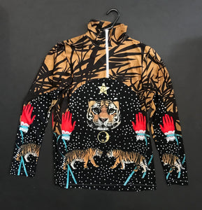 Zipper Top,"Tiger Time in the Jungle" (Large)