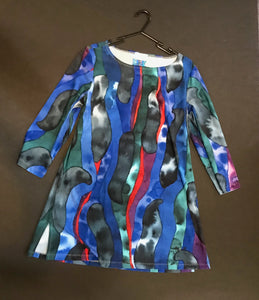 Tunic,"Colorful Currents" (Large)