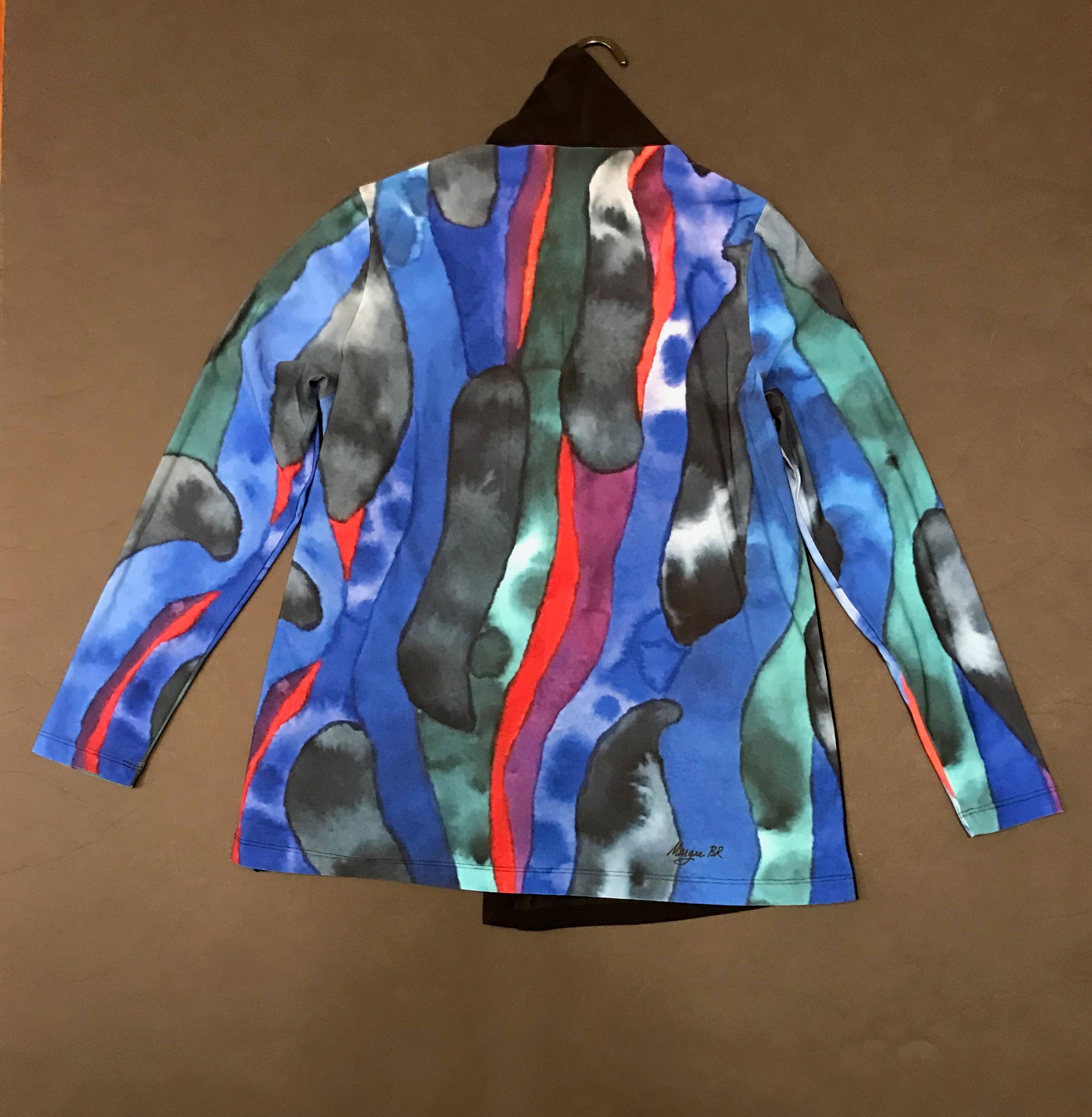 Tunic,"Colorful Currents" (Large)