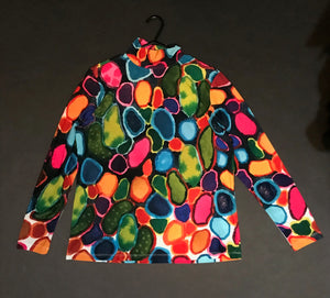 Turtle-Neck Top,"Colorful Cells"