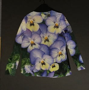 Cardigan,"Violets"(Large)